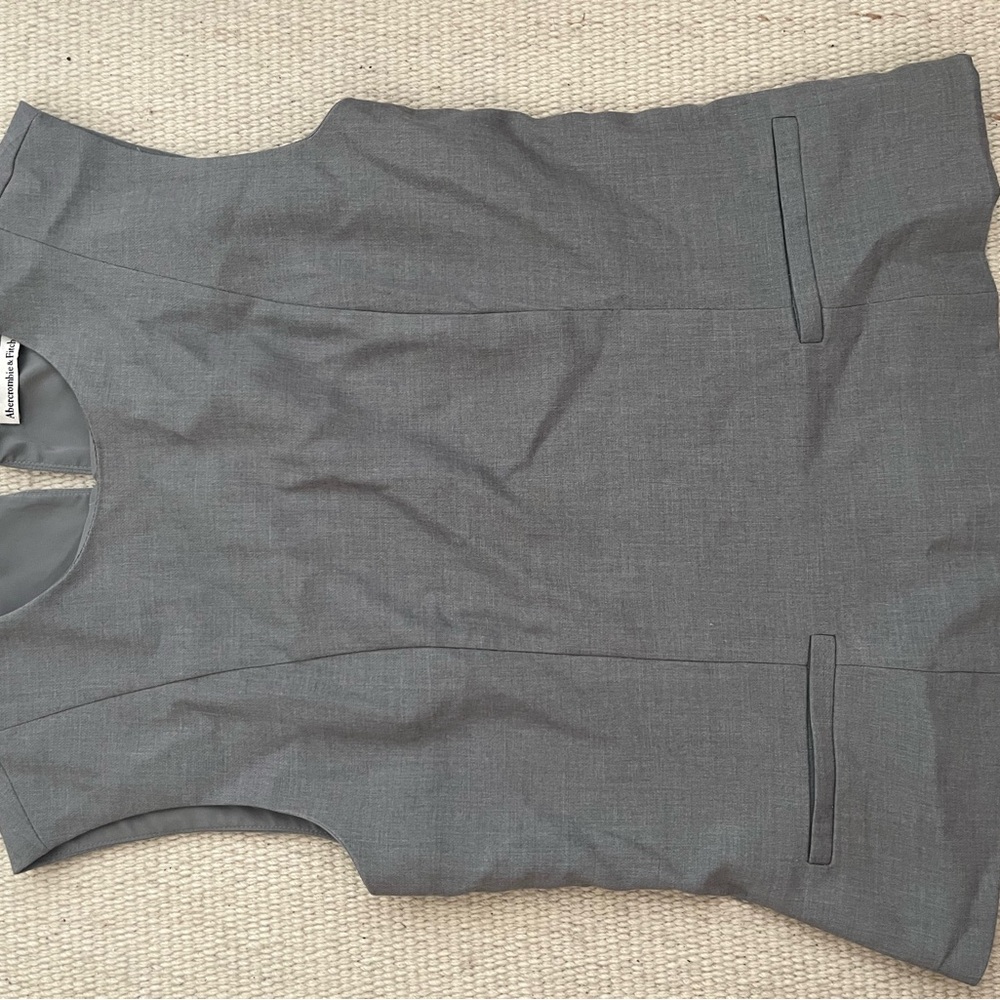 Abercrombie & Fitch Charcoal Sleeveless Blouse